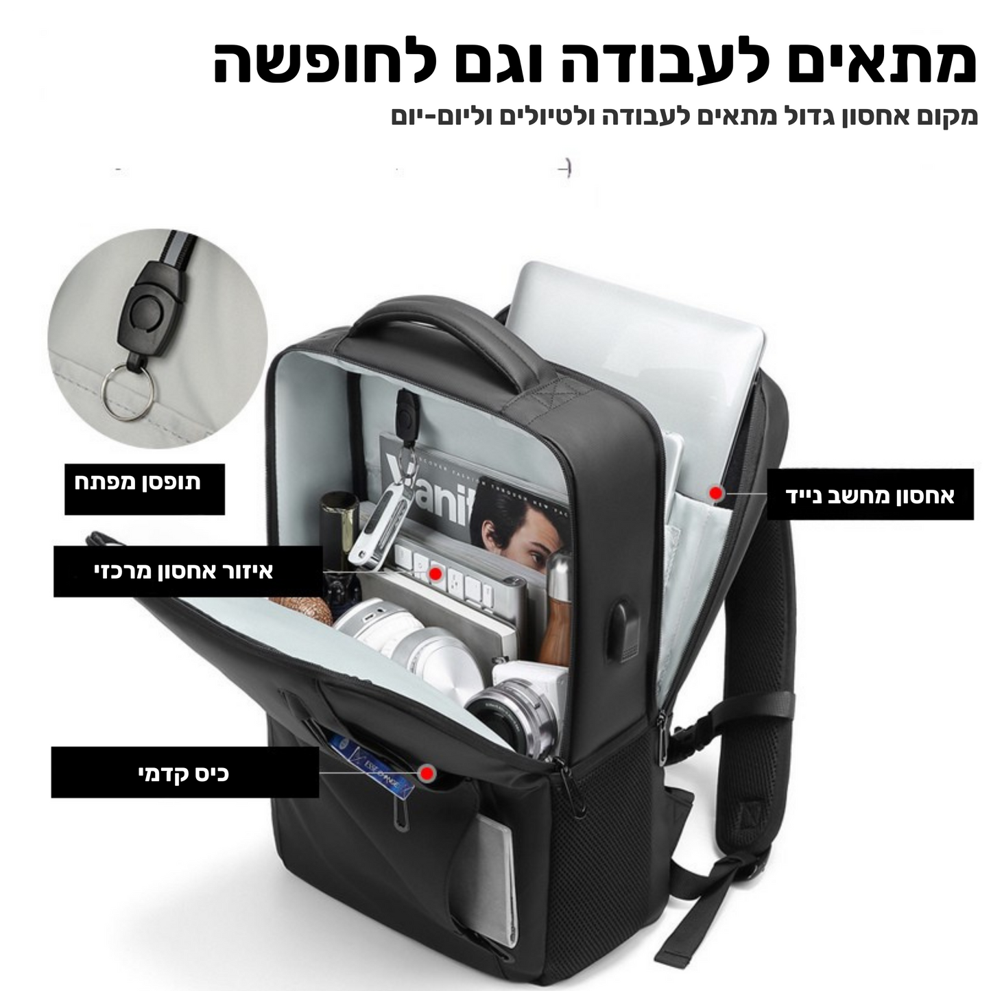 תיק אקשן - התיק המושלם ליום עבודה מבית MyLove™