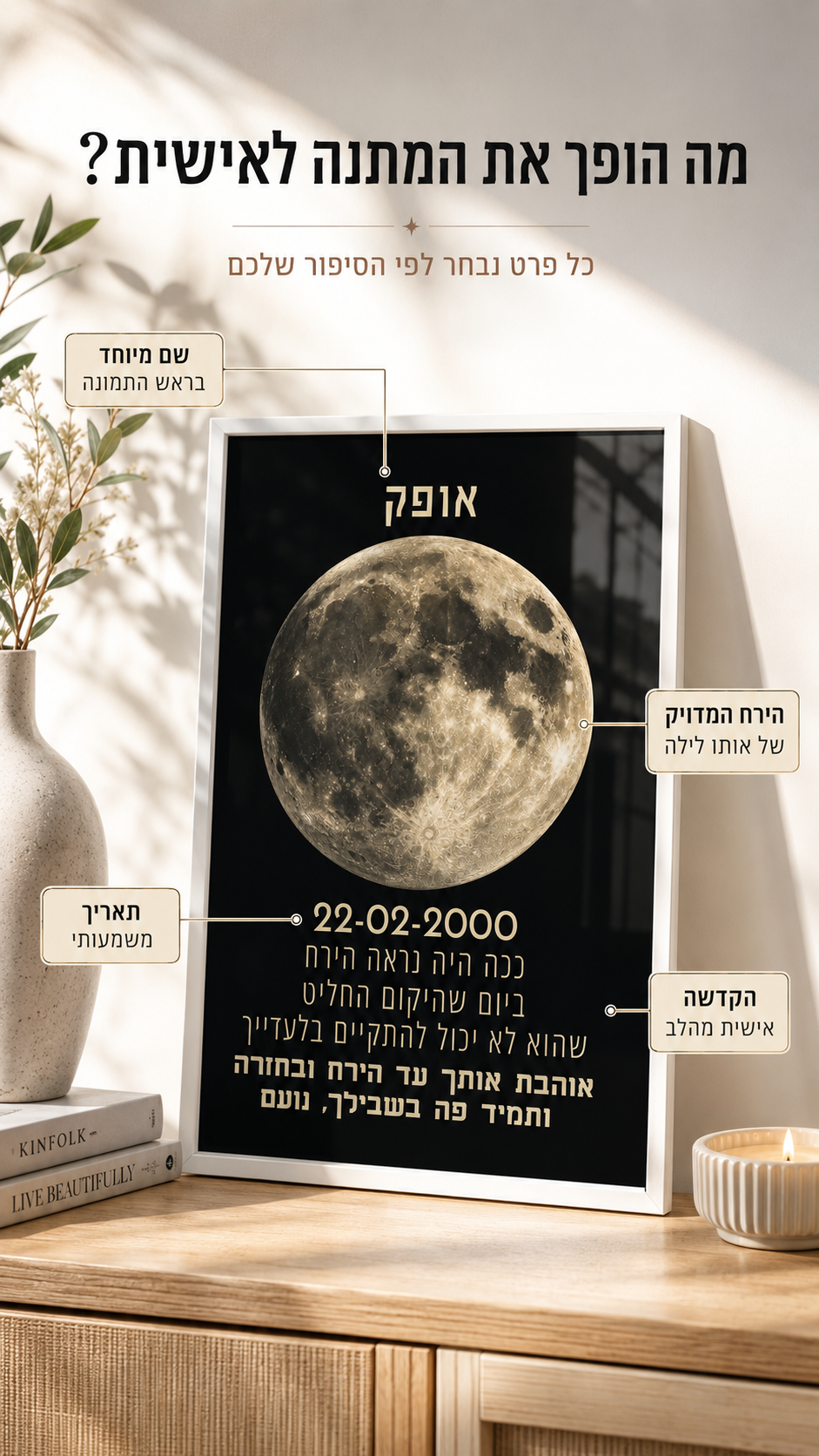 הירח ביום המיוחד שלכם מבית - MyLove™